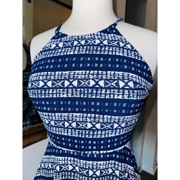 FB7 Penelope Tree Dress Mini Large Blue Womens - Picture 3 of 7